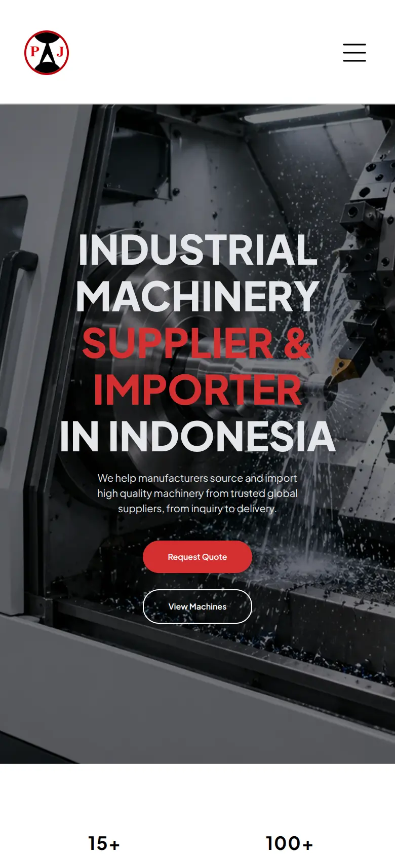 PJT Machinery on mobile